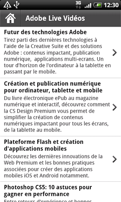 Adobe Live - List